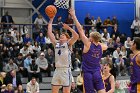 MBBall vs Emerson  Wheaton College Men's Basketball vs Emerson College is the first round of the NEWMAC Basketball Championships. - Photo By: KEITH NORDSTROM : Wheaton, basketball, NEWMAC MBBall2024